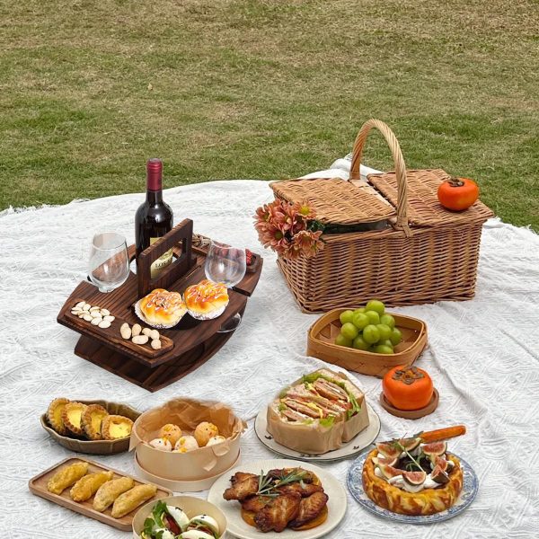 Wooden Picnic Tray Outdoor Picnic Table China Factory - Image 4