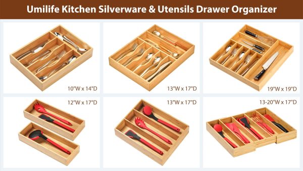 Bamboo Silverware Drawer Organizer With Labels Spoon And Knives Drawer Storage Organization China Factory Directsales - Image 3