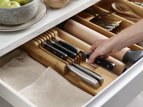 Bamboo Knife Organizer Kitchen Organization AND Drawer Storage China Factory Directsales - Image 3