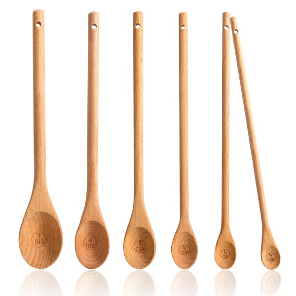 Wooden Measuring Cups And Measuring Spoons Set For Cooking Baking China Factory Directsales - Image 3