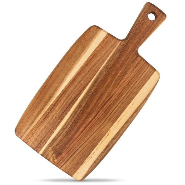 China Factory Direct Supplier Acacia Wood Cutting Cheese Board Kitchen Chopping Boards with Handle