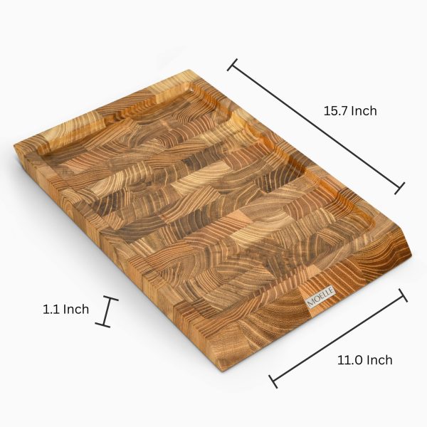 Teak Wood Cutting Board Serving Tray  Kitchen Chopping Board Set China Custom Factory - Image 5