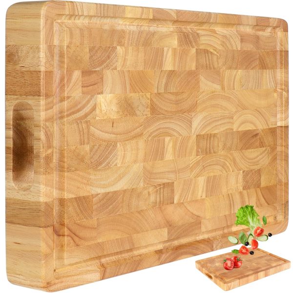 China Factory Direct Supplier Wooden Cutting Board End Grain Cutting Board Wooden Butcher Block Chopping Board - Image 5