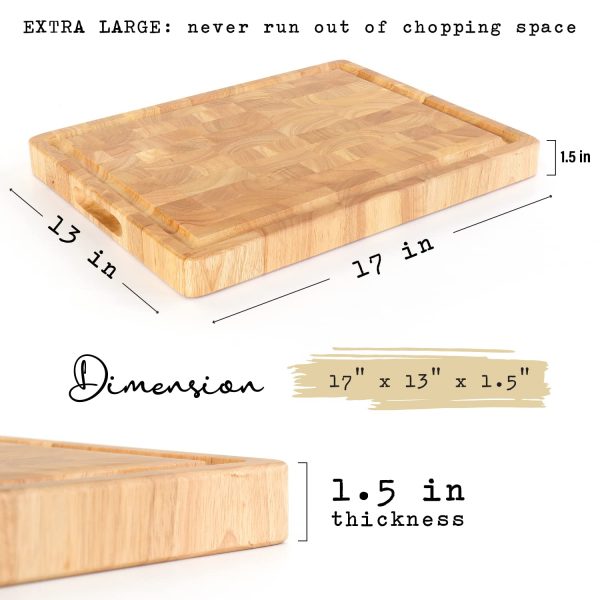 China Factory Direct Supplier Wooden Cutting Board End Grain Cutting Board Wooden Butcher Block Chopping Board - Image 7