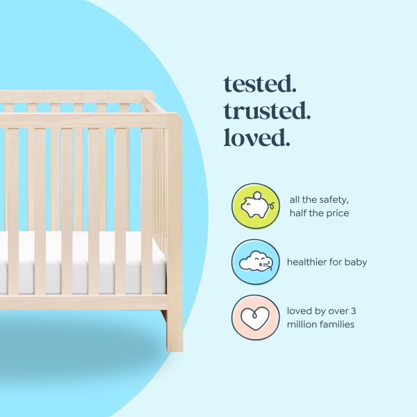 China Factory Direct Supplier Wood Crib With Four Adjustable Heights Baby Fence Firmness Wooden Infant Crib Fence Baby Fence Firmness Convertible Crib - Image 5