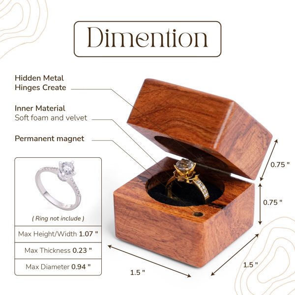 Jewelry Ring Gift Box Wooden Storage Tray China Custom Factory - Image 4