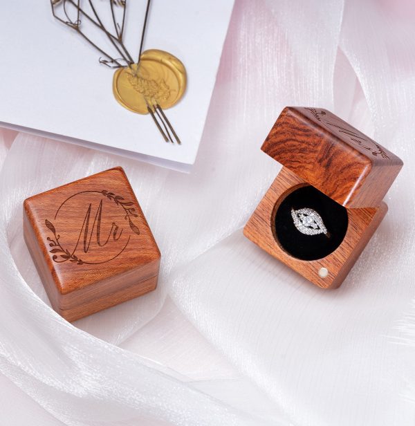 Jewelry Ring Gift Box Wooden Storage Tray China Custom Factory - Image 2