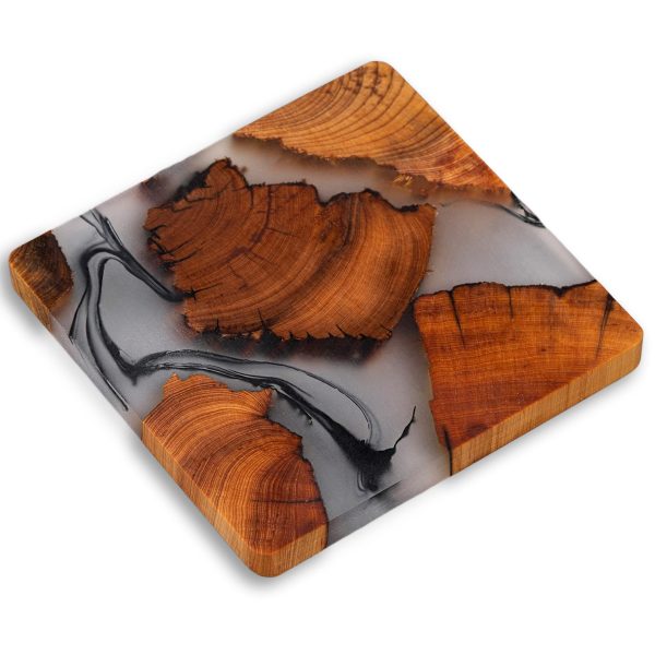 Resin Coasters Wooden Drink Coasters Set Suitable for Kinds of Cups China Custom Factory - Image 3